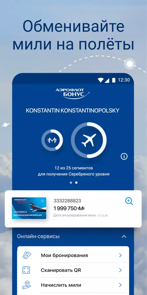 Аэрофлот скриншот 3