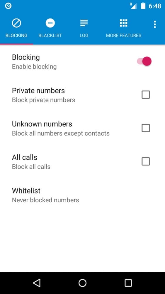 Блокировка звонков APK