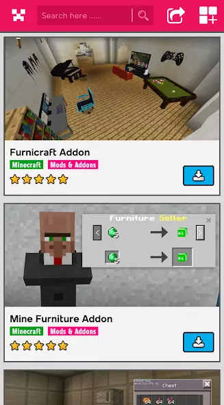 Furniture Mod For Minecraft - мод на мебель скриншот 6