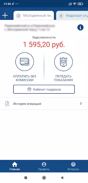 Мой Томскэнергосбыт - личный кабинет скриншот 2