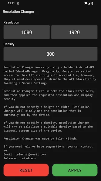 Resolution Changer скриншот 1