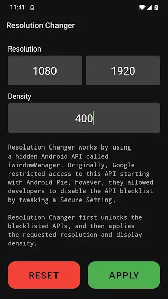 Resolution Changer скриншот 2