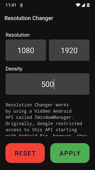Resolution Changer скриншот 3