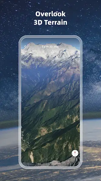 Спутниковая карта — 3D Земля скриншот 3